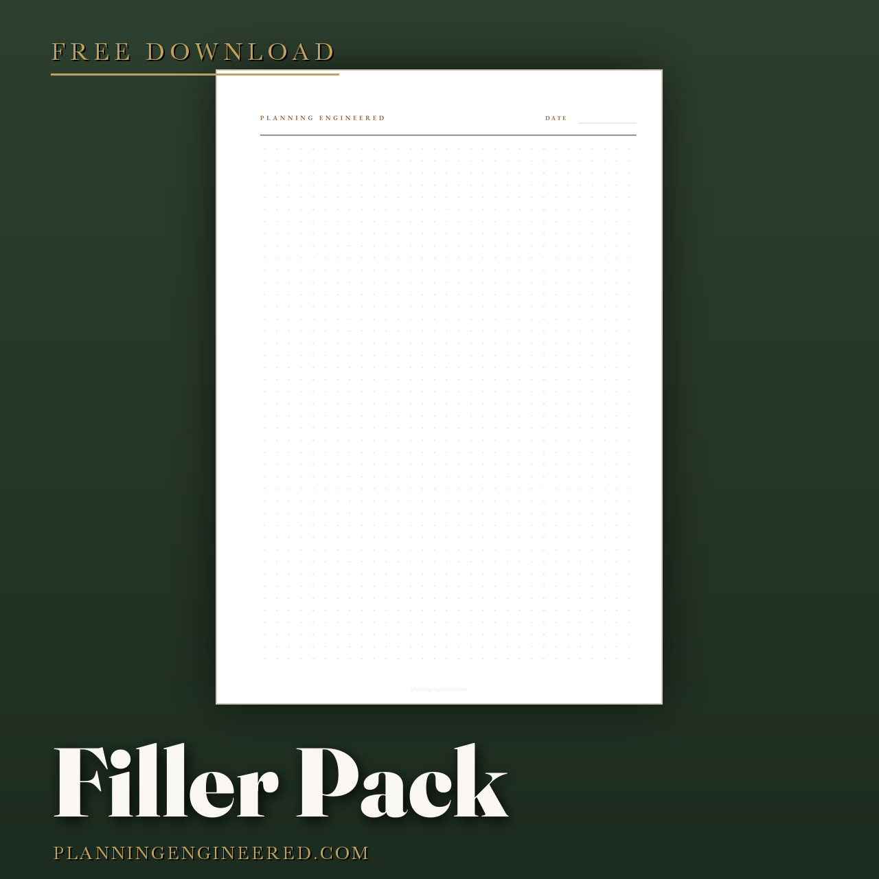 Filler Pack: Dot, Grid, Lined